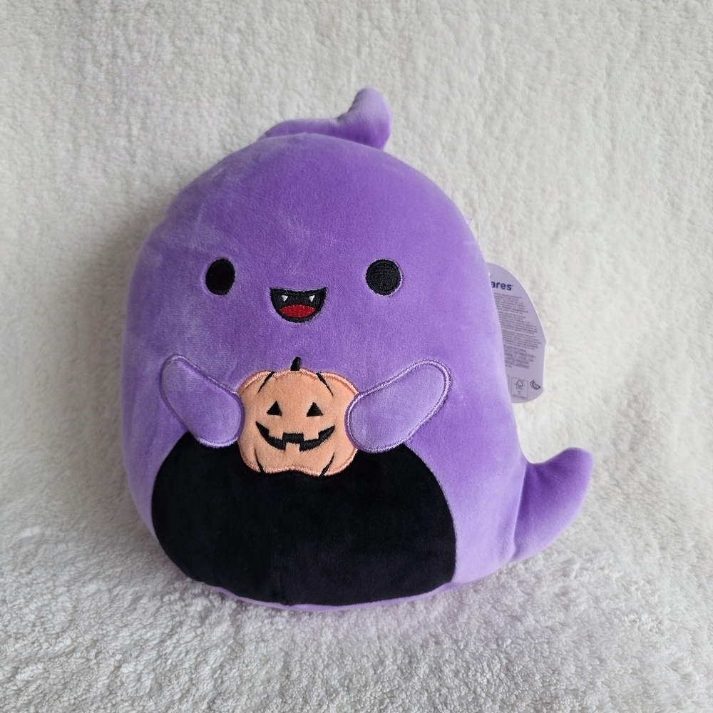 New 2025 Halloween Original Squishmallows 8" Jordon The Ghost Plush Squad toy